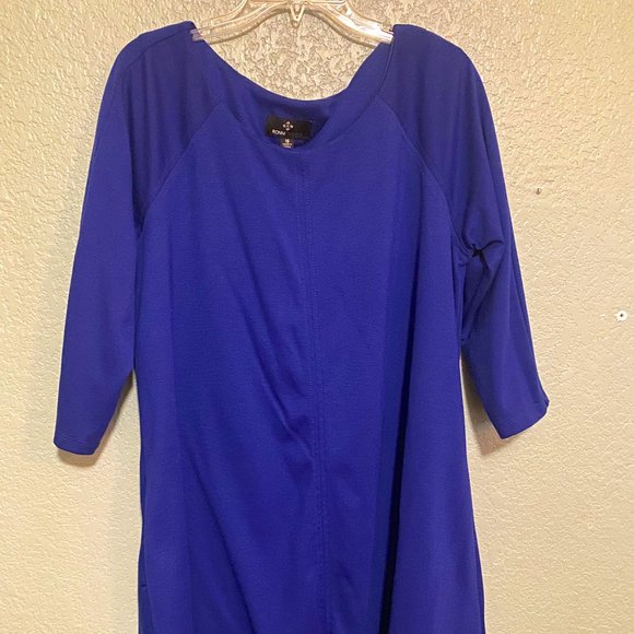 Ronni Nicole Blue Swing Dress 16 - Picture 1 of 2